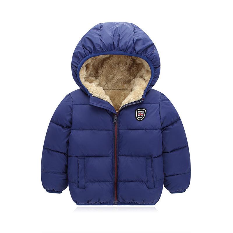Children's hooded and down padded jacket - Babyzy