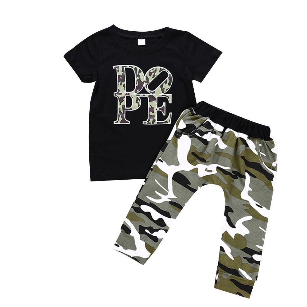 Children's Summer Boys' Camouflage Trousers - Babyzy