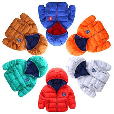 Children's hooded and down padded jacket - Babyzy