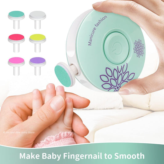 Worry-Free Nail Trims! Safe Electric Baby Nail Grinder Set 👶✨🛡️ - Babyzy
