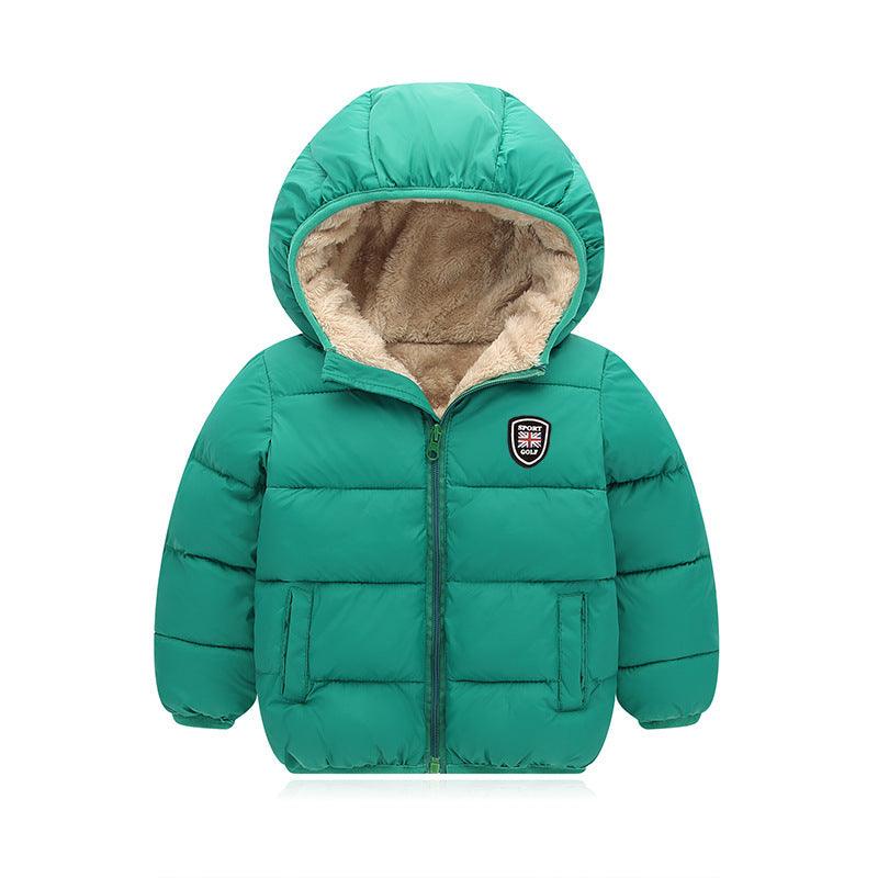 Children's hooded and down padded jacket - Babyzy