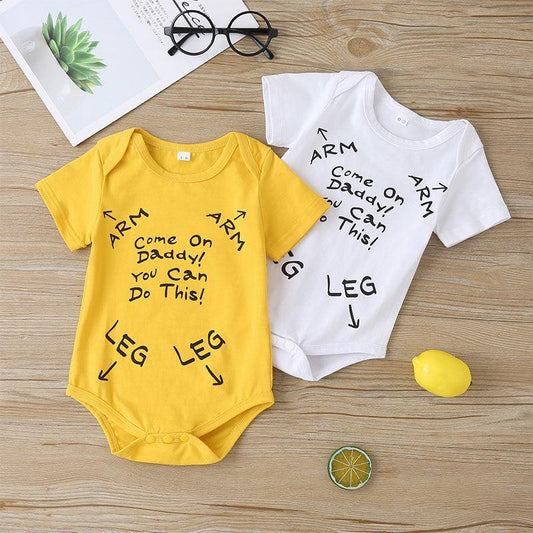 Chic Cotton Romper – Funny Comfort for Your Newborn - Babyzy