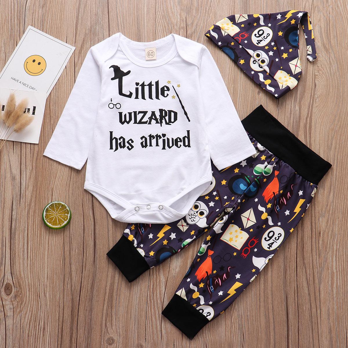 The Wizard Has Arrived – Magical 3-Piece Baby Outfit Set - Babyzy