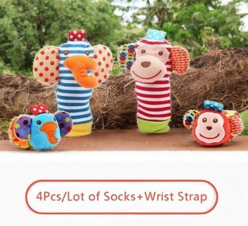 0-12M Soft Animal Rattle
