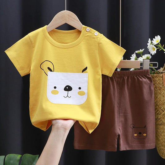 Everyday Essentials – 2-Piece Cotton T-Shirt & Shorts Set for Kids - Babyzy