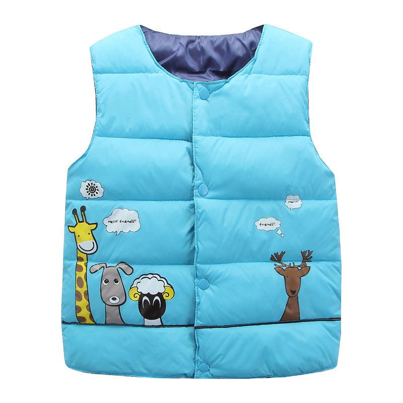 Children's hooded and down padded jacket - Babyzy