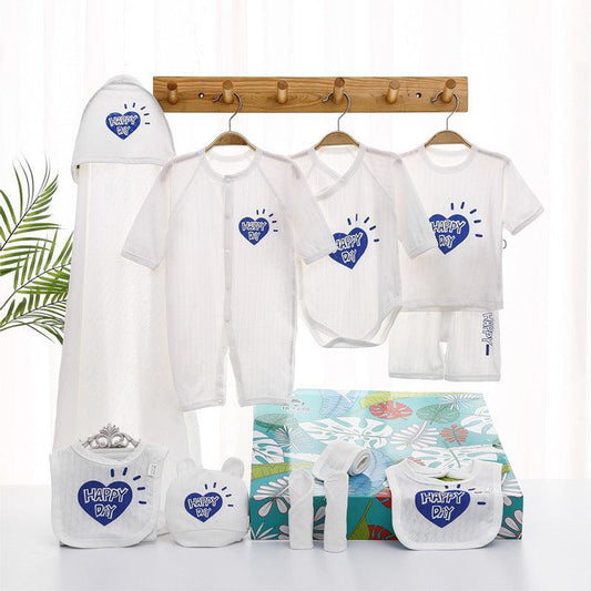 🌞 Breezy Beginnings – Summer Lightweight Newborn Gift Set (Cotton Essentials) - Babyzy
