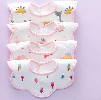 Stay Dry & Comfy! Waterproof Cotton Baby Bib / Drool Towel 💧👶 - Babyzy