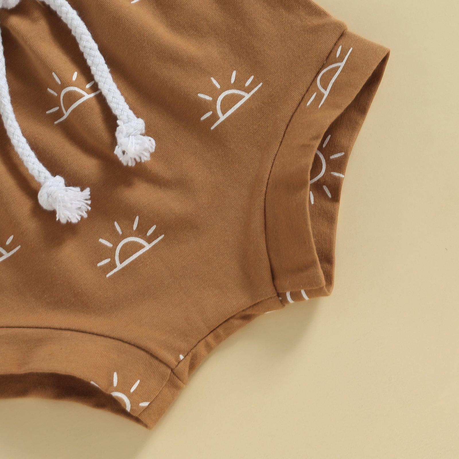 ☀️🌴 Little Sunshine: Baby Boys' Coconut Tee & Sun Shorts - Babyzy