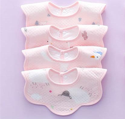 Stay Dry & Comfy! Waterproof Cotton Baby Bib / Drool Towel 💧👶 - Babyzy